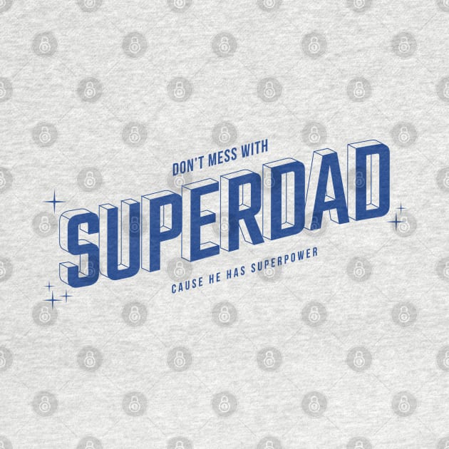 Superdad Retro Super Dad Father's Day by Fitastic